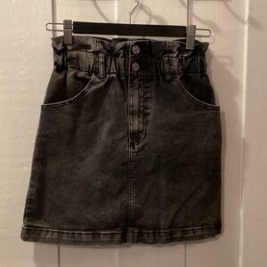 Dynamite Charcoal Mini Skirt